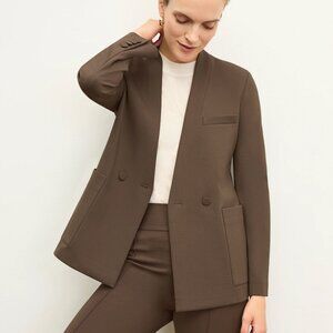 The Janette Blazer - Light Ponte - Ash - Size 8